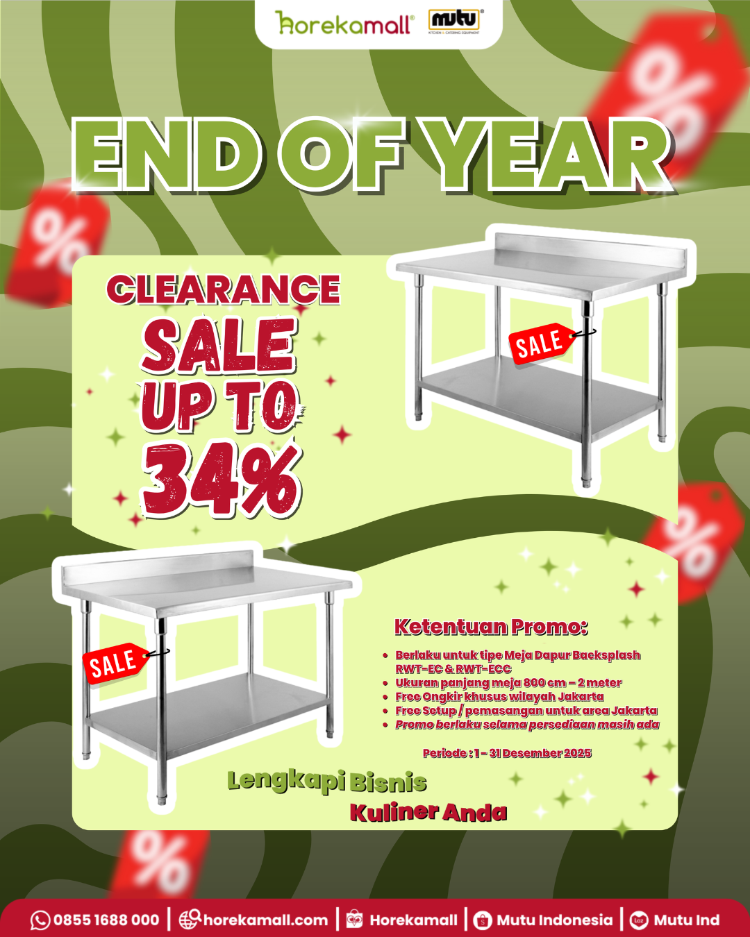 Cara Hemat Upgrade Peralatan Dapur: Manfaatkan Promo Akhir Tahun Horekamall!