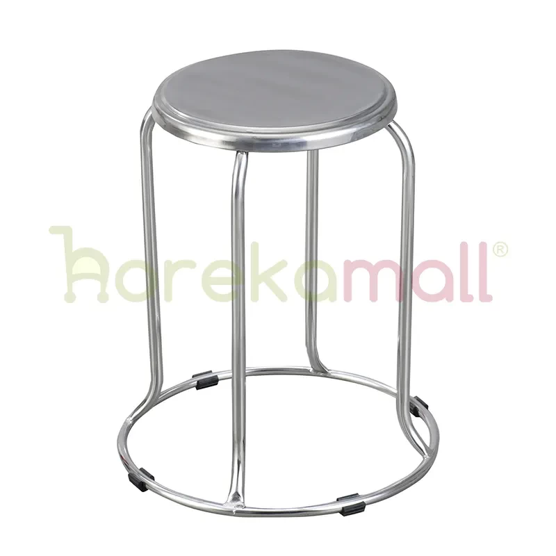 Bangku Bulat Round Stool Stainless Steel - STO-GD04 - 2146