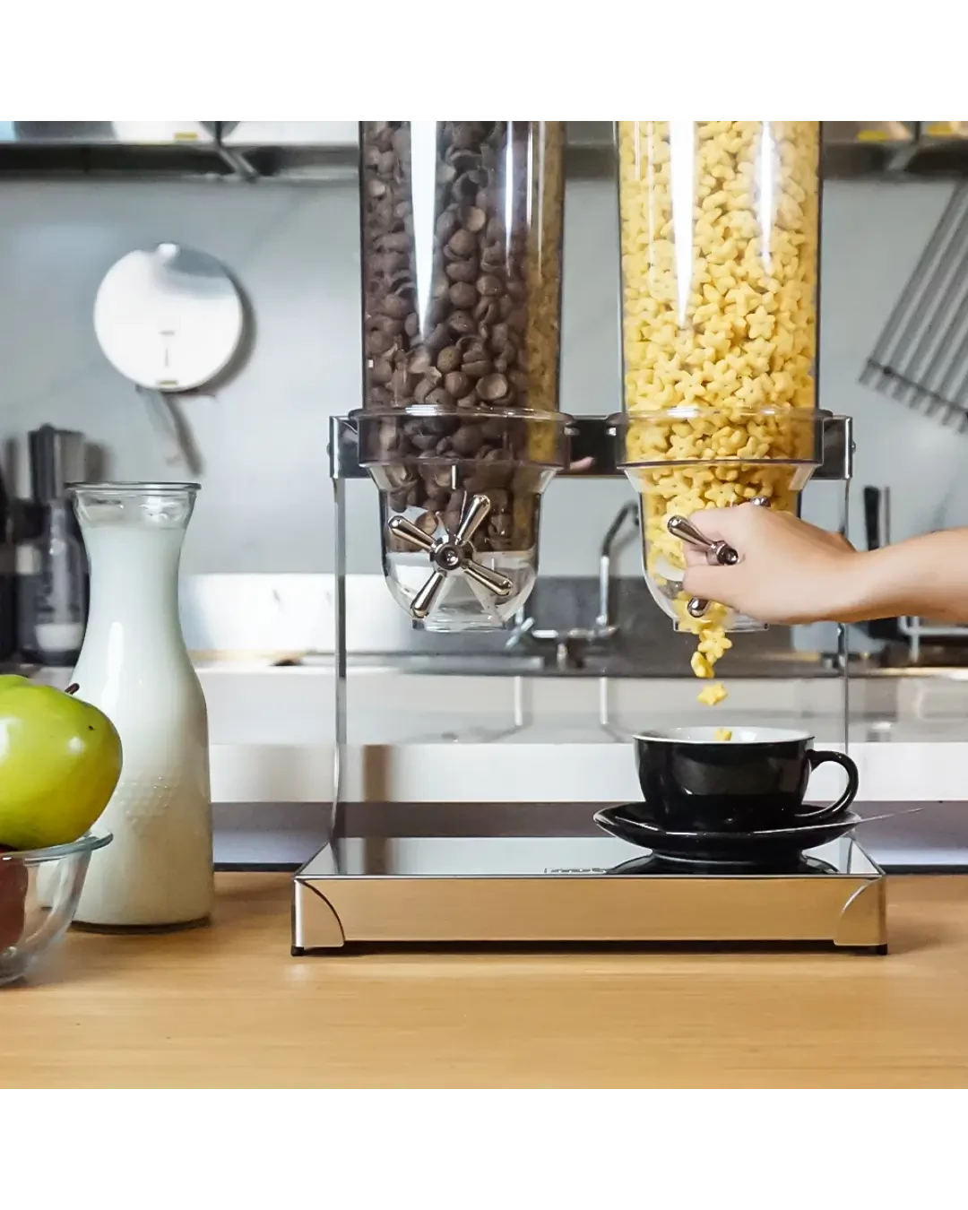 Cereal Dispensers 2 Tabung 3.5L Food Storage Display | Mutu CD-352 - 4106