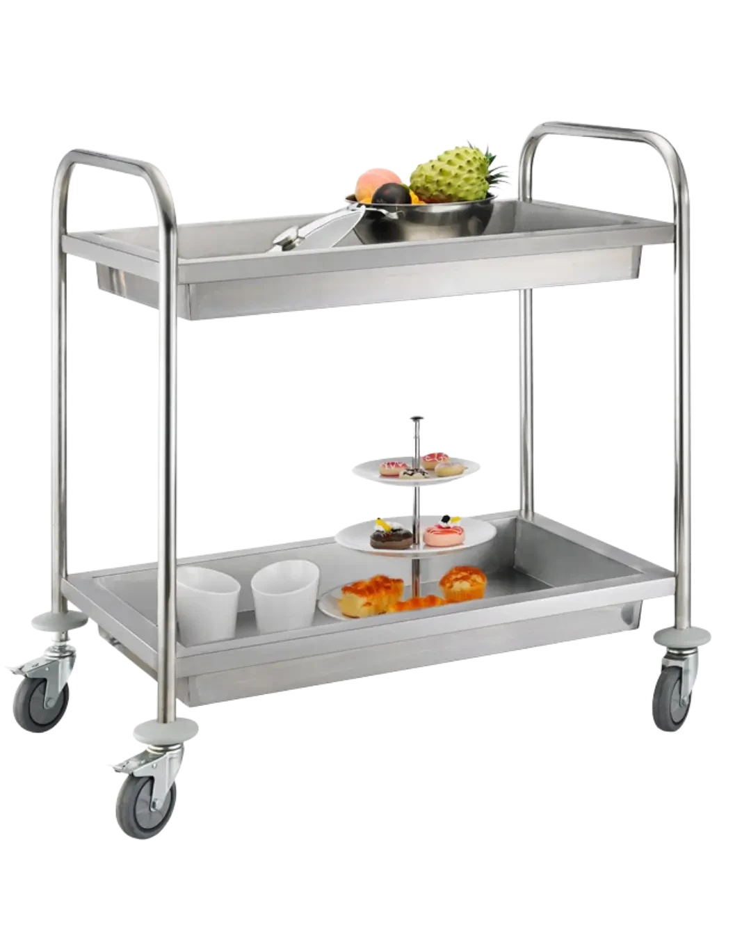 Collect Stand Trolley Rak Servis Troli Pengumpul Peralatan Makan Restoran Hotel Cafe | Mutu RCT-2 - 4927