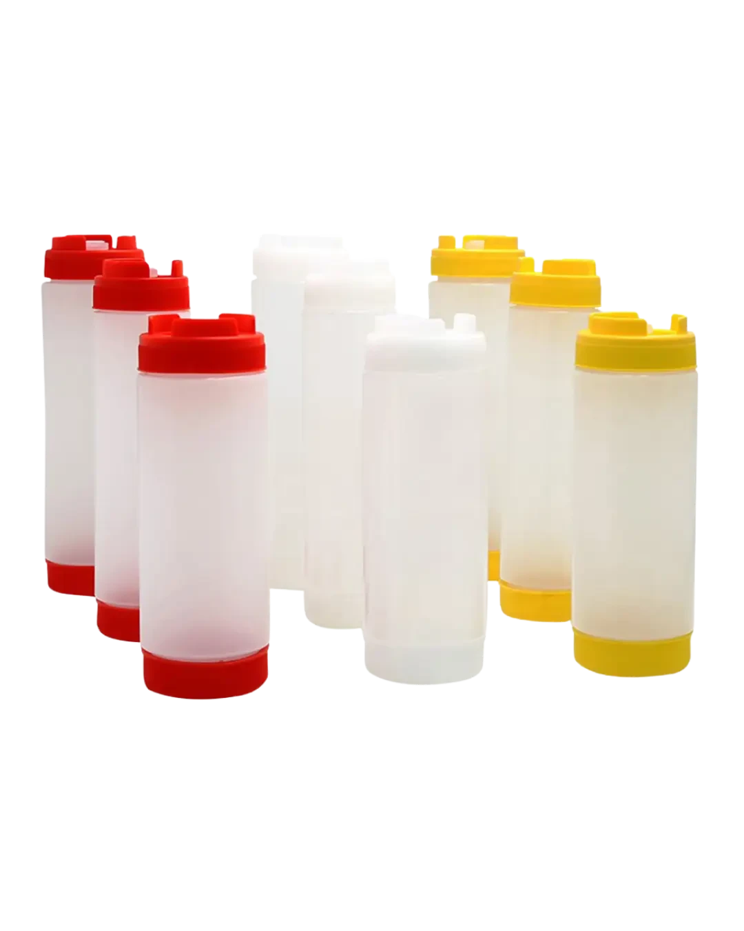 Dispenser Saus 24oz Kuning Fifo Bottle Kitchen Tools Botol Selai Roti | Mutu FSB-24Y - 4362