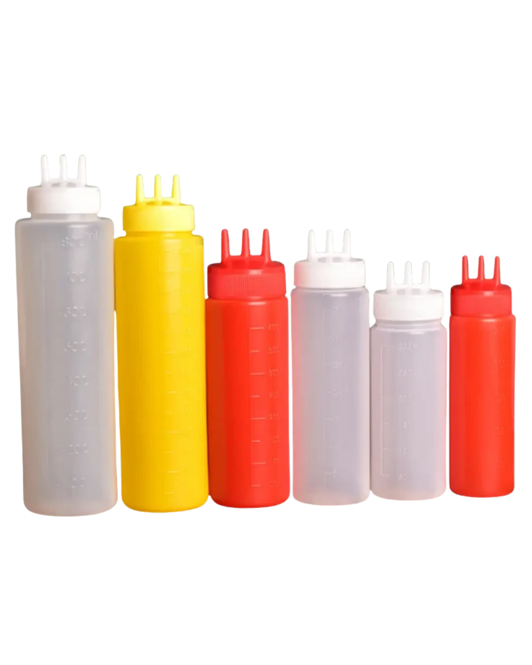 Dispenser Saus 3 Lubang 800ml Putih Kapasitas Besar | Mutu SB3-800W - 4419