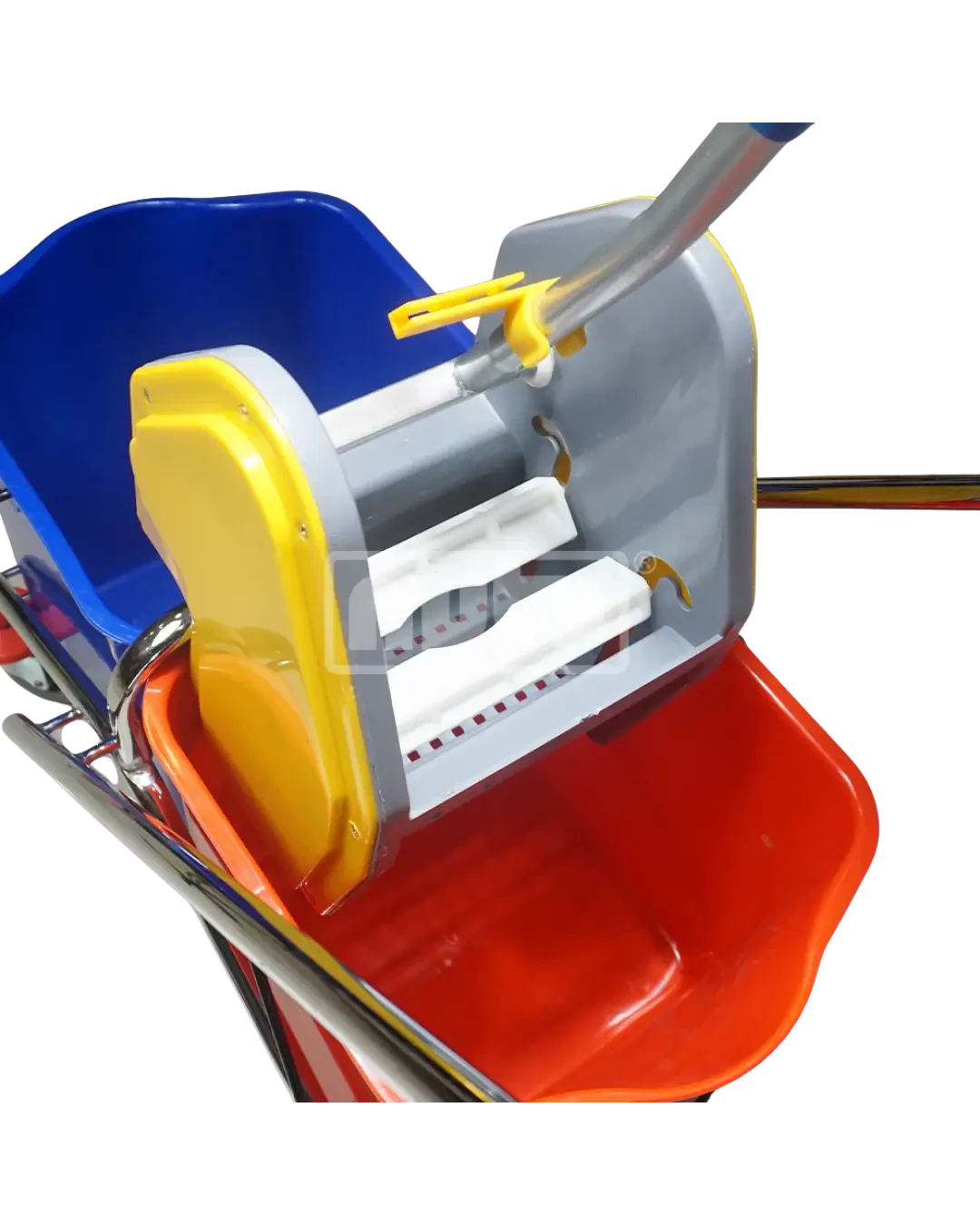 Double Mop Bucket Trolley Sistem Pel Dua Tabung Cleaning Area | Mutu MBT-30L2 - 3926