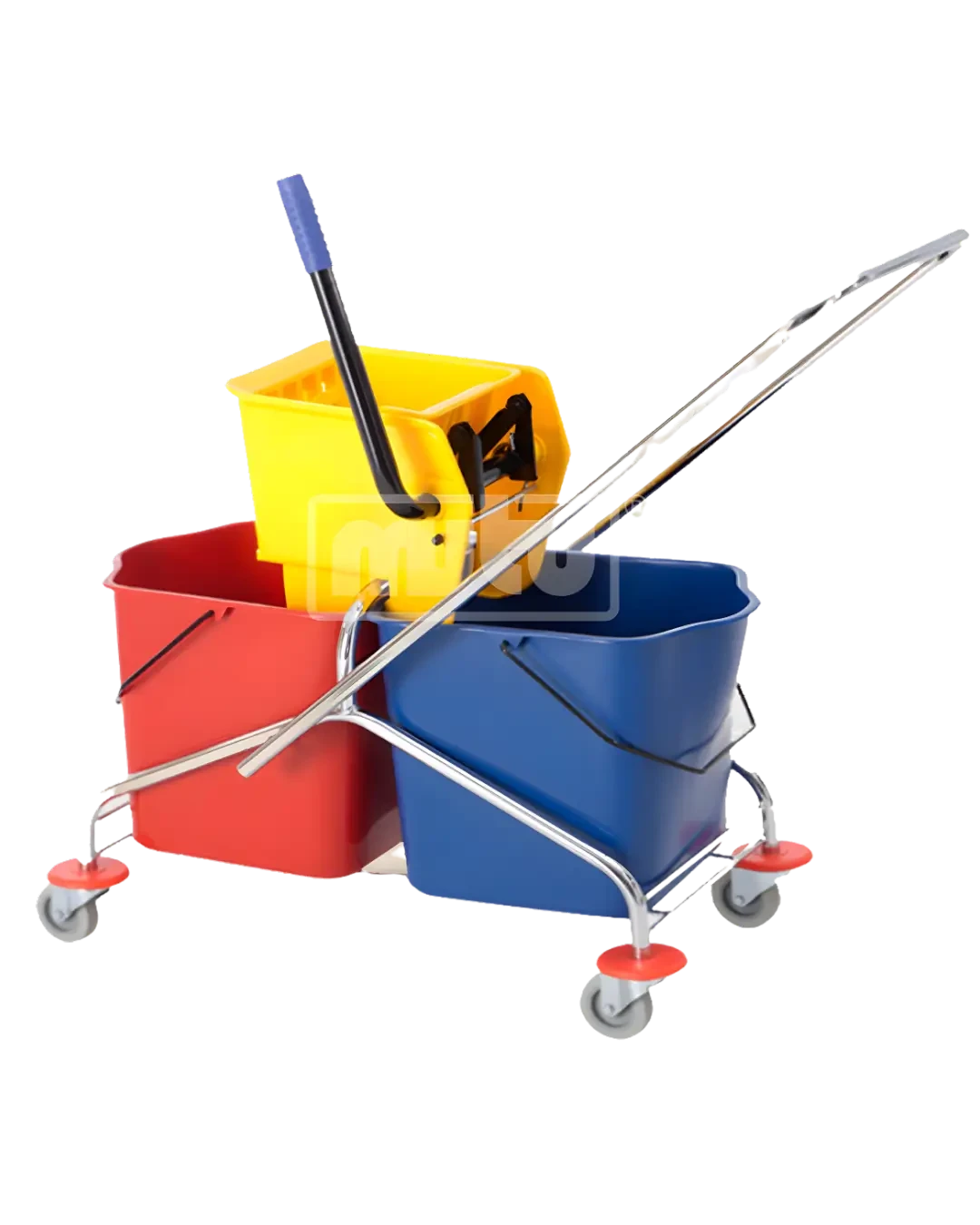 Dual Chamber Mop Bucket Cart Peralatan Cleaning Profesional | Mutu MBT-30L2A - 3928