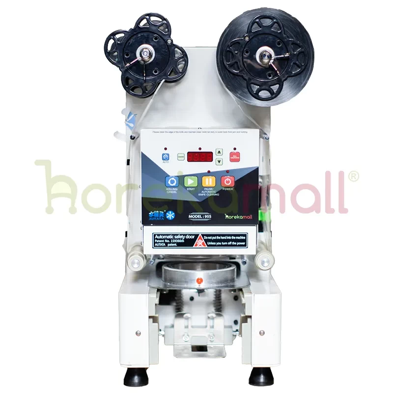 Full Automatic Cup Sealer - Mesin Penyegel Gelas 120 Watt - AUTATA ATT-95S WHITE PANDA - 2304