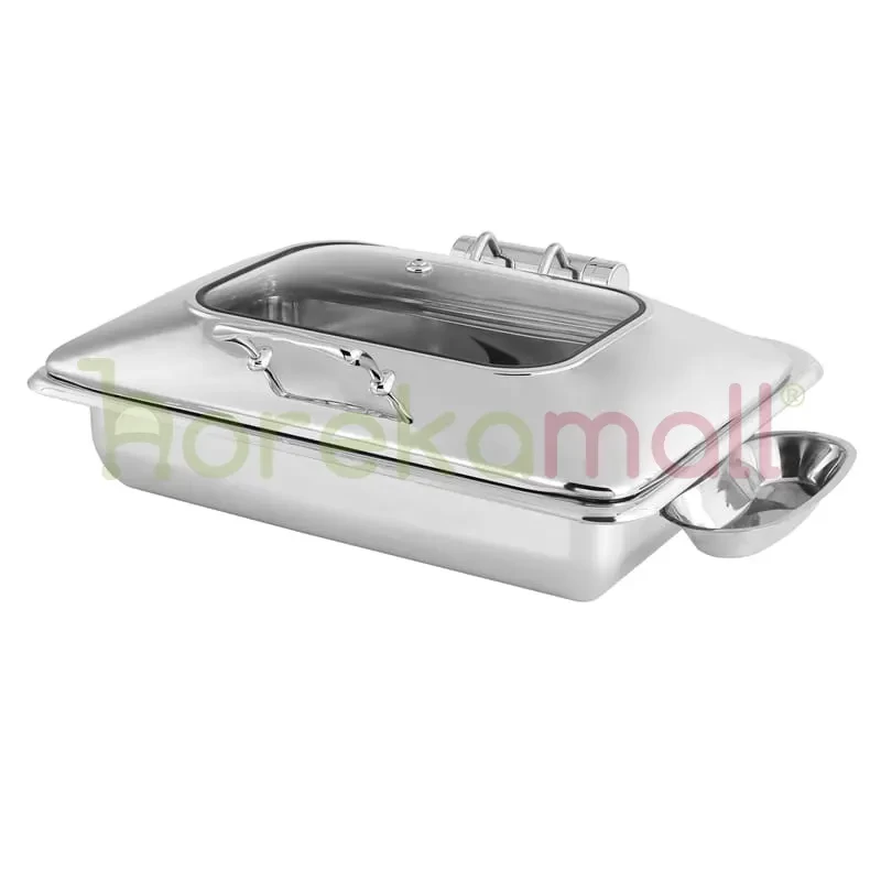 Full Size Hydraulic Chafing Dish Atau Tempat Prasmanan Optional GN 1/1 Food Pan 9 Ltr CHF-HB911 - 1839