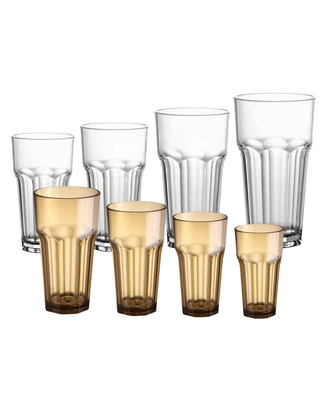 Gelas Polycarbonate 310ml Bening Cup Es Kopi Jus | Mutu PC-310C - 4290