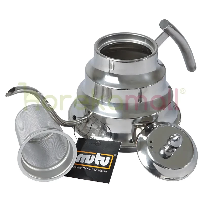 Kettle Stainless Steel Silver | Teko Leher Angsa KC-12S - 2016