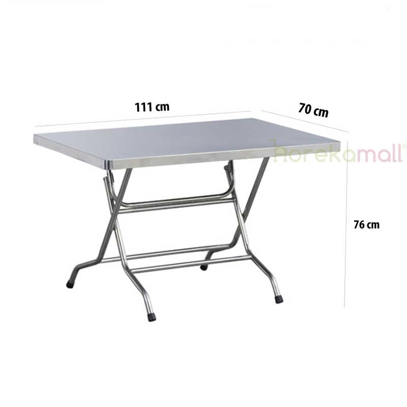 Meja Lipat / Meja Makan Stainless 70cm | Mutu FTT-700E - 2926