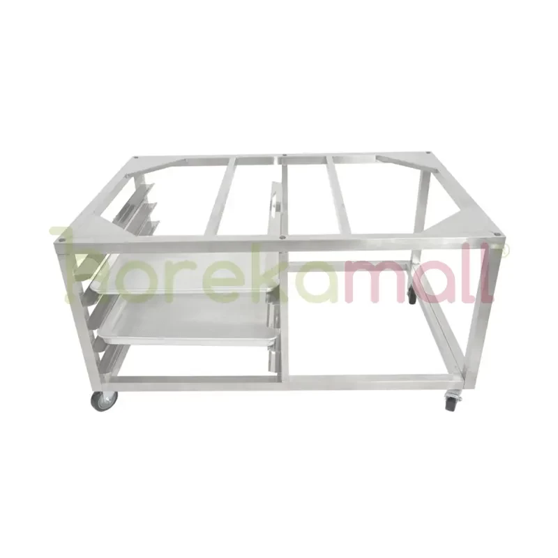 Meja Troli Bakery / Meja Rak Oven Stainless | Mutu ORW-13 - 2360