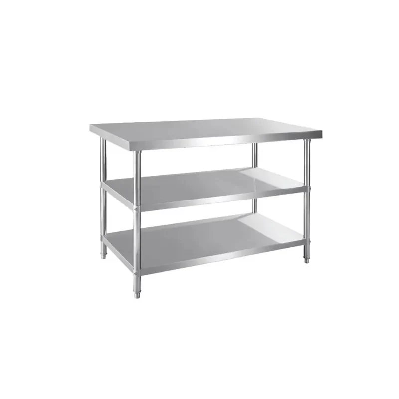 Meja Stainless 3 Tingkat | Meja Dapur Stainless | Mutu RWT-10C Tiga Plat - 2346