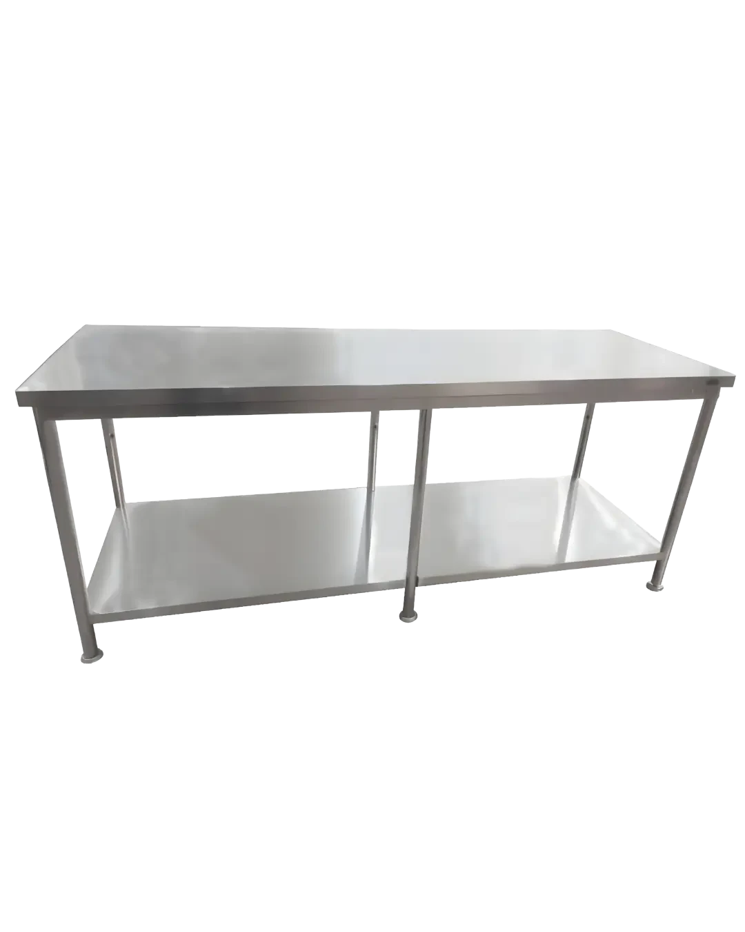 Meja Stainless Panjang Dapur Commercial Kitchen Table Ekstra Panjang 2 meter | Mutu RWT-206C - 3797