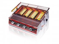 Mesin Pemanggang Sosis 4Tungku Stainless ROS-GK22 - 1131