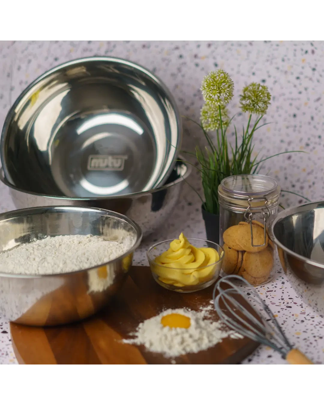 Mixing Bowl Stainless Steel Dapur Bakery Cafe | Mutu SMB-12 - 4266