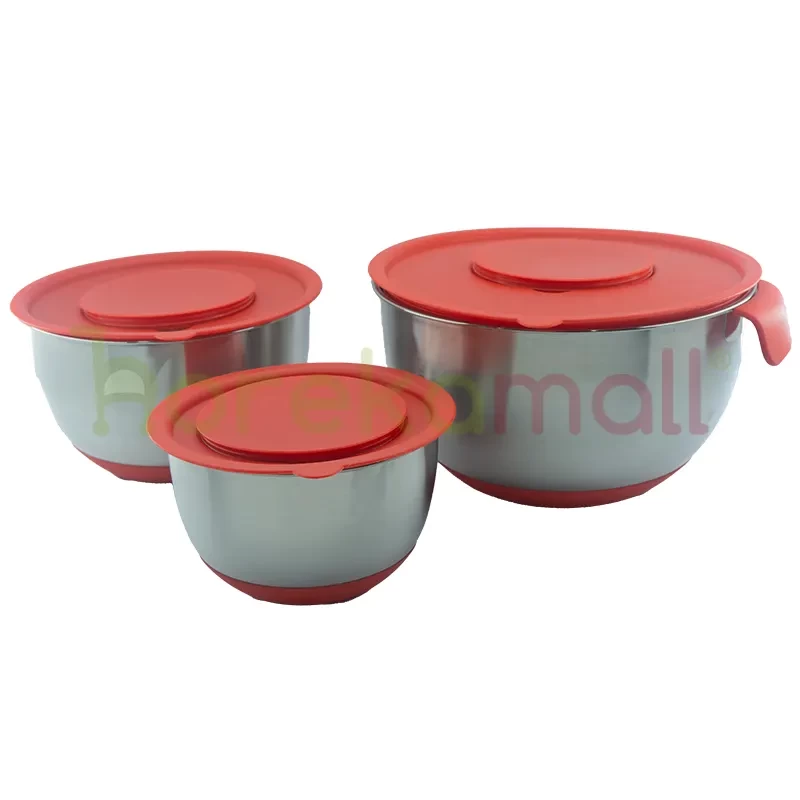 Mixing Bowl Stainless Steel Set (3in1) / Mixing Bowl 3pcs/set MBS-S3 - 2389