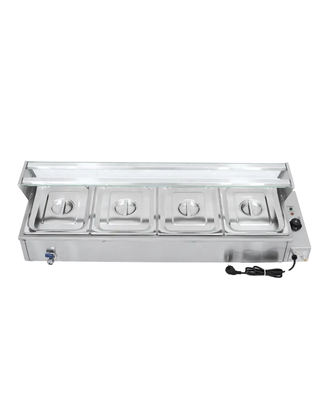 Penghangat Lauk Prasmanan Food Warmer Listrik 4 Wadah | Mutu EBM-4 - 5073