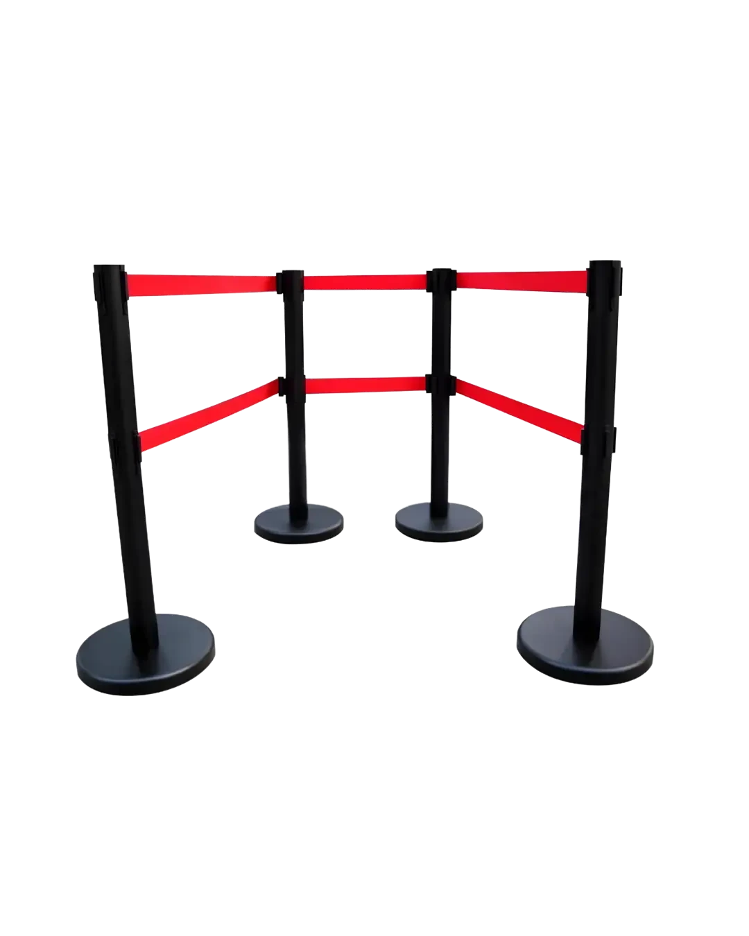 Queue Stand Stainless Black Tiang Antrian Pembatas Area Event Lobby | Mutu SQS-936B - 3895