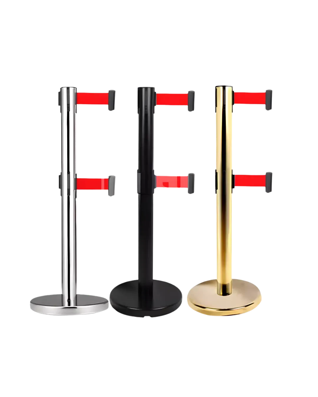Queue Stand Stainless Gold Tiang Barrier Antrian Premium Hotel Ballroom | Mutu SQS-936G - 3901