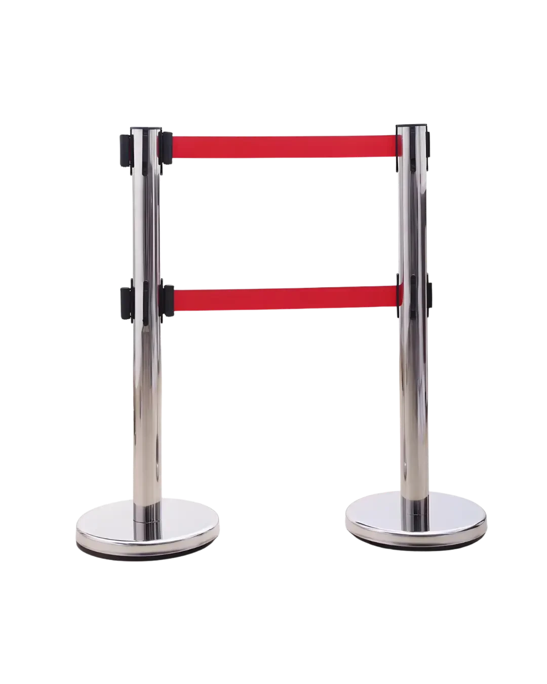 Queue Stand Stainless Silver Pembatas Jalur Antrian Bank Mall Bandara | Mutu SQS-936S - 3898