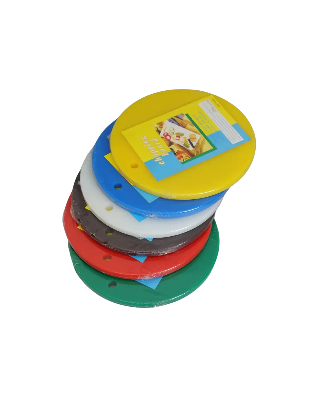 Talenan Plastik Bulat Hijau Persiapan Bahan Makanan D35cm 2cm | Mutu PCB-R3520GR - 3499