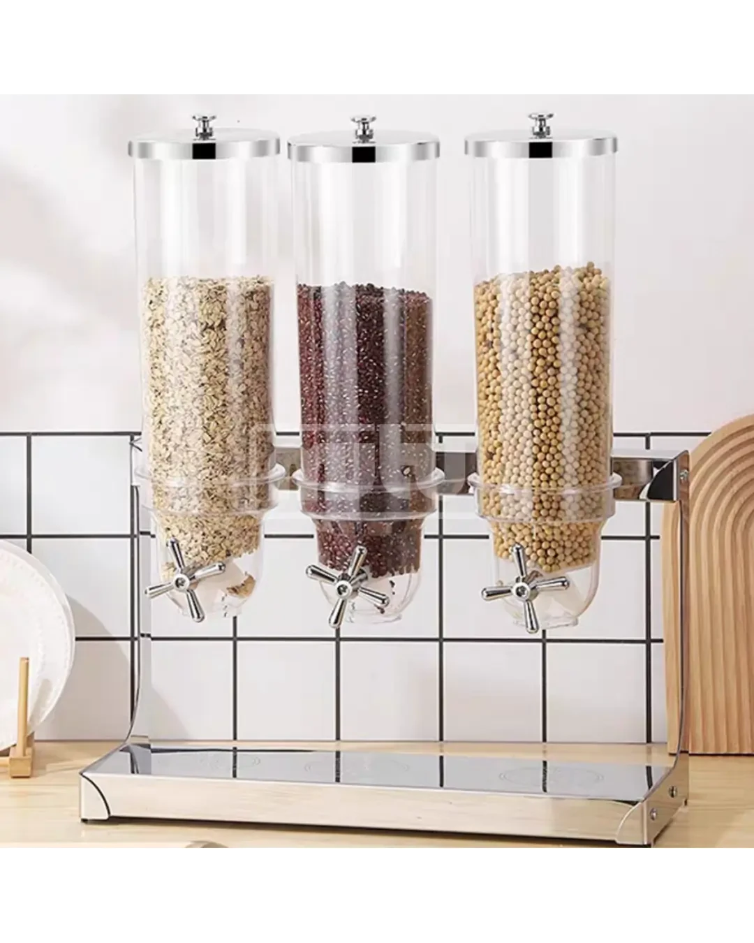 Tempat Sereal 3 Tabung 3.5L Commercial Dispenser | Mutu CD-353 - 4093