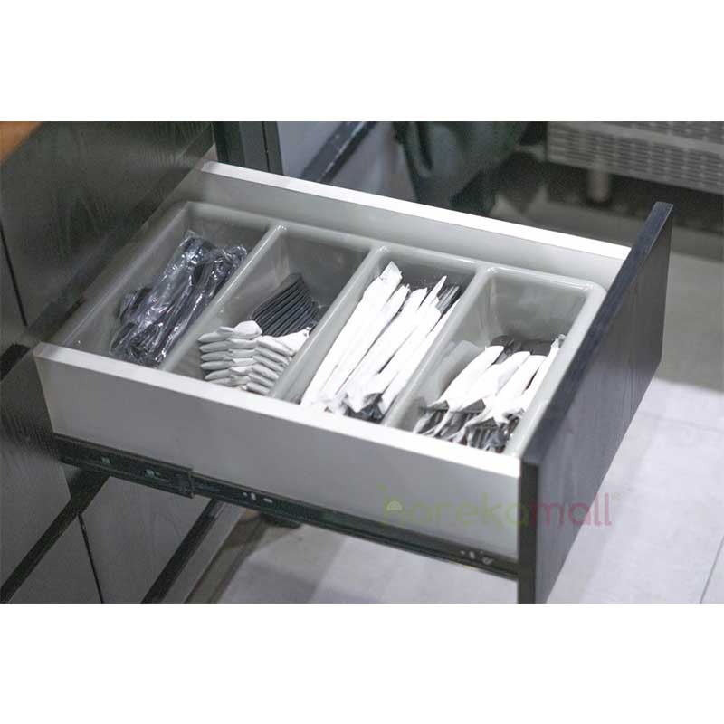 Tempat Sumpit Sedotan Sendok Garpu Peralatan Makan Stainless | Mutu CT-531 - 2911
