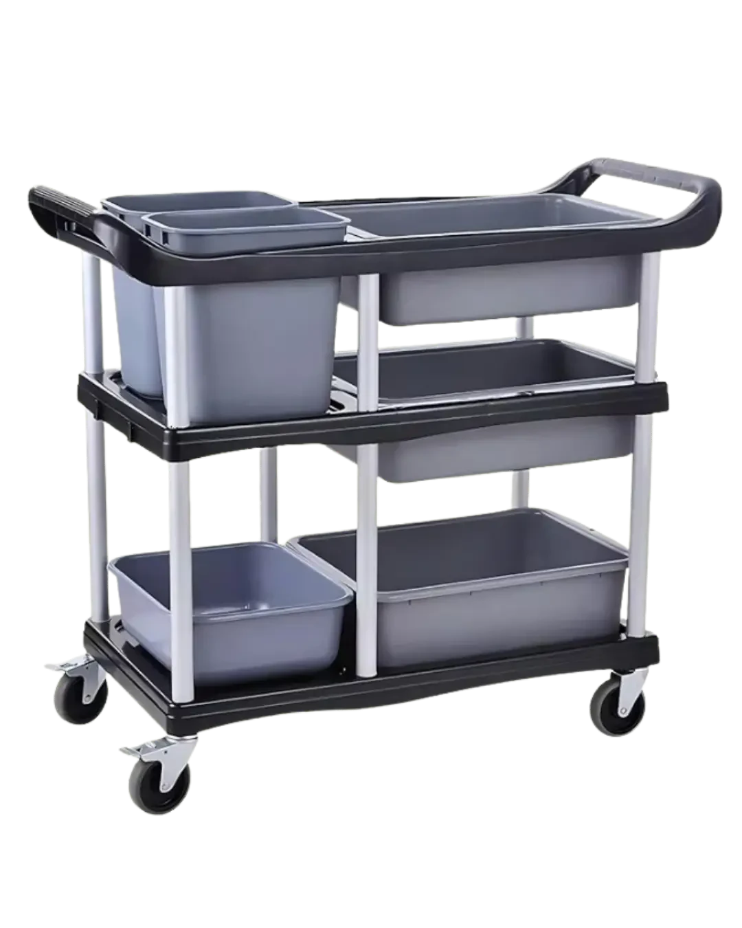 Troli Clearing Pengumpul Piring Kotor Restoran Hotel | Mutu PDT-3CT - 4905