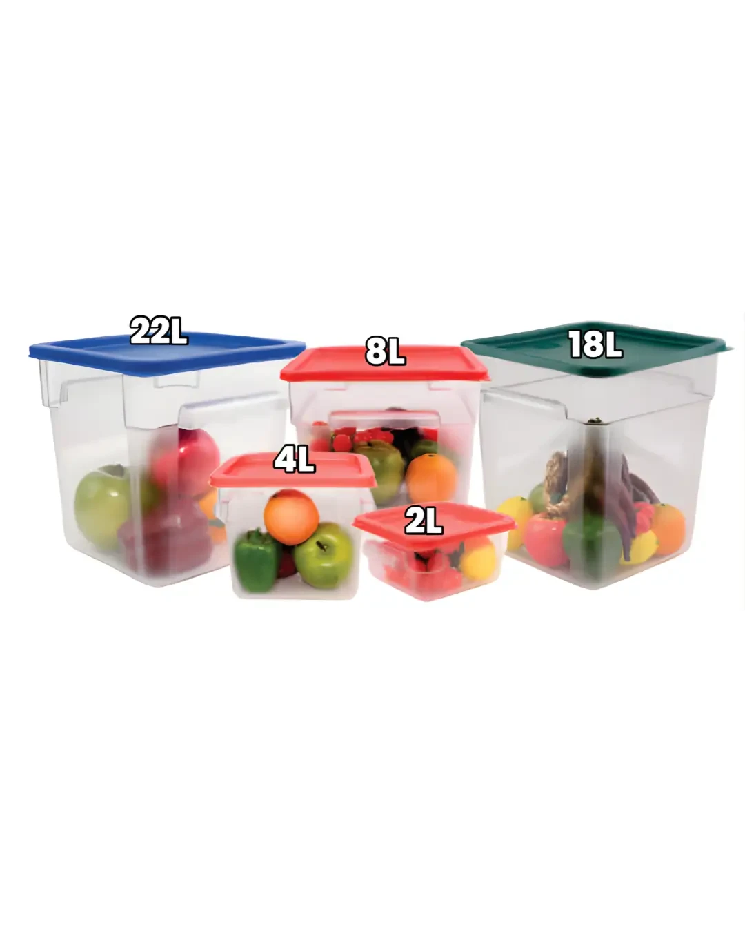 Wadah Makanan Kotak Transparan Food Container Profesional 18L | Mutu SFC-18PC - 3099